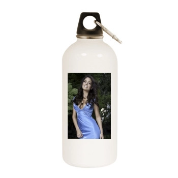 Ximena Navarrete White Water Bottle With Carabiner