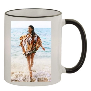 Irina Shayk 11oz Colored Rim & Handle Mug