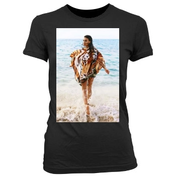 Irina Shayk Women's Junior Cut Crewneck T-Shirt