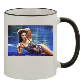 Irina Shayk 11oz Colored Rim & Handle Mug