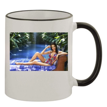 Irina Shayk 11oz Colored Rim & Handle Mug