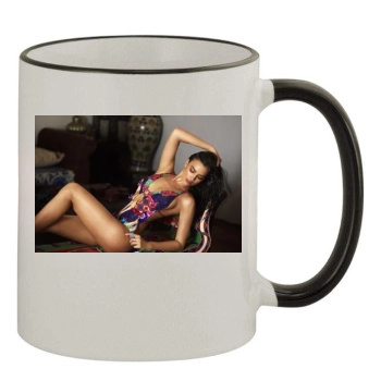 Irina Shayk 11oz Colored Rim & Handle Mug