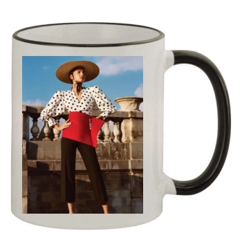 Irina Shayk 11oz Colored Rim & Handle Mug