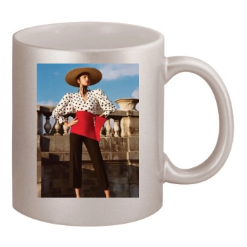 Irina Shayk 11oz Metallic Silver Mug