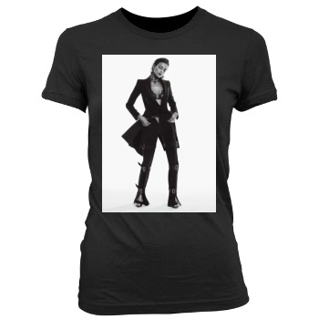 Irina Shayk Women's Junior Cut Crewneck T-Shirt