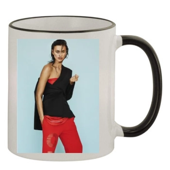 Irina Shayk 11oz Colored Rim & Handle Mug