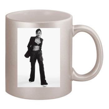 Irina Shayk 11oz Metallic Silver Mug