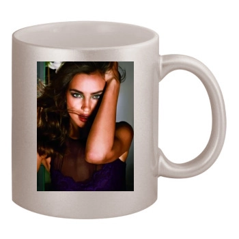 Irina Shayk 11oz Metallic Silver Mug