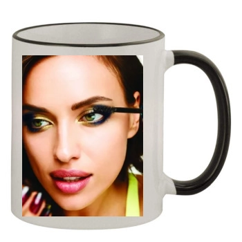 Irina Shayk 11oz Colored Rim & Handle Mug