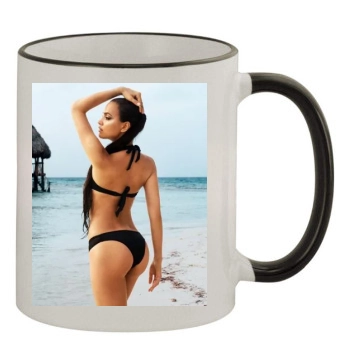 Irina Shayk 11oz Colored Rim & Handle Mug