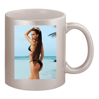 Irina Shayk 11oz Metallic Silver Mug