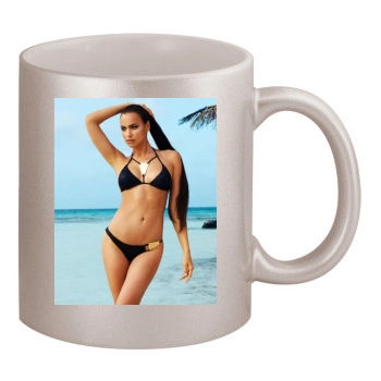 Irina Shayk 11oz Metallic Silver Mug