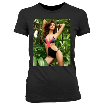 Irina Shayk Women's Junior Cut Crewneck T-Shirt