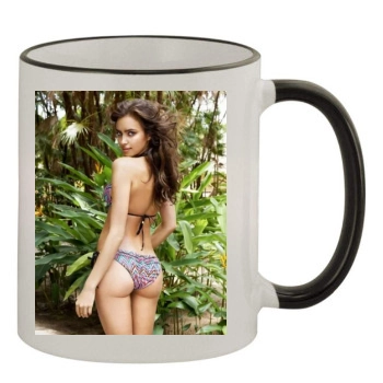 Irina Shayk 11oz Colored Rim & Handle Mug