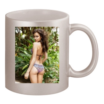 Irina Shayk 11oz Metallic Silver Mug