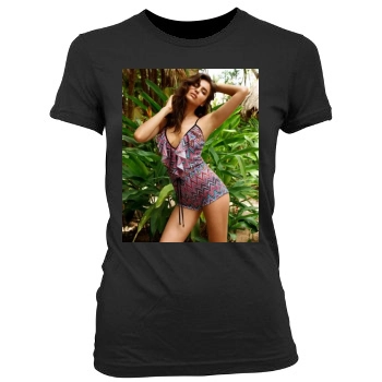 Irina Shayk Women's Junior Cut Crewneck T-Shirt