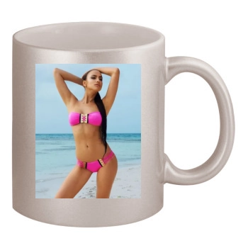 Irina Shayk 11oz Metallic Silver Mug