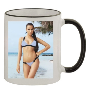 Irina Shayk 11oz Colored Rim & Handle Mug