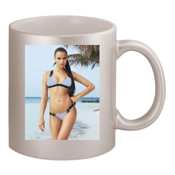 Irina Shayk 11oz Metallic Silver Mug