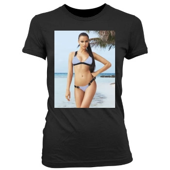 Irina Shayk Women's Junior Cut Crewneck T-Shirt