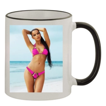 Irina Shayk 11oz Colored Rim & Handle Mug