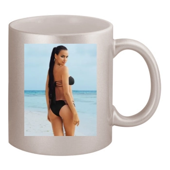 Irina Shayk 11oz Metallic Silver Mug