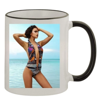 Irina Shayk 11oz Colored Rim & Handle Mug