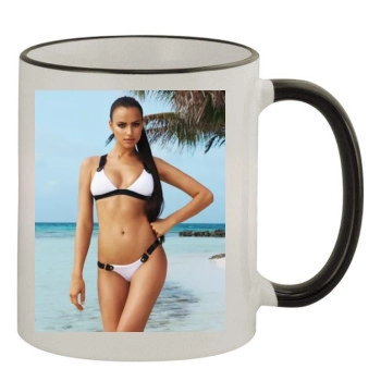 Irina Shayk 11oz Colored Rim & Handle Mug