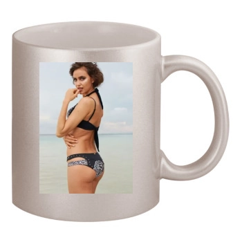 Irina Shayk 11oz Metallic Silver Mug