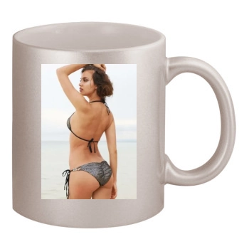 Irina Shayk 11oz Metallic Silver Mug