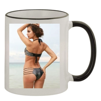 Irina Shayk 11oz Colored Rim & Handle Mug