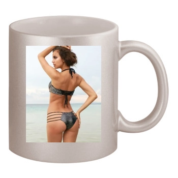 Irina Shayk 11oz Metallic Silver Mug