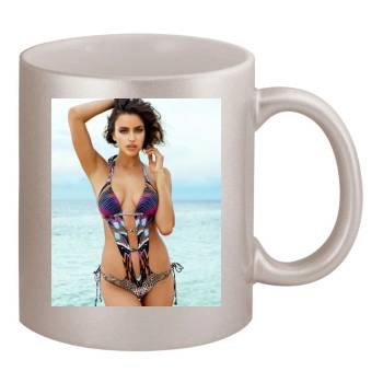 Irina Shayk 11oz Metallic Silver Mug