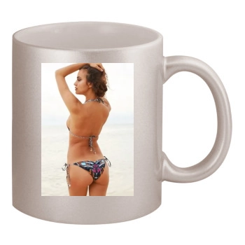 Irina Shayk 11oz Metallic Silver Mug