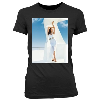 Irina Shayk Women's Junior Cut Crewneck T-Shirt