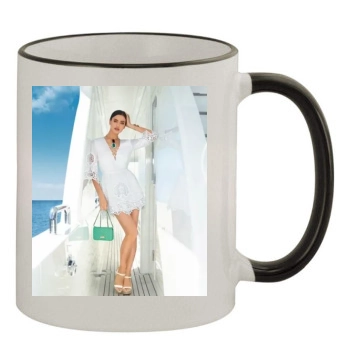 Irina Shayk 11oz Colored Rim & Handle Mug