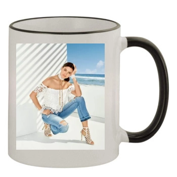 Irina Shayk 11oz Colored Rim & Handle Mug