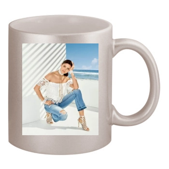 Irina Shayk 11oz Metallic Silver Mug