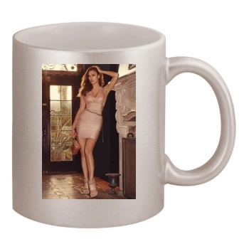 Irina Shayk 11oz Metallic Silver Mug