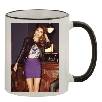 Irina Shayk 11oz Colored Rim & Handle Mug