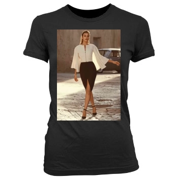 Irina Shayk Women's Junior Cut Crewneck T-Shirt