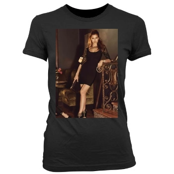 Irina Shayk Women's Junior Cut Crewneck T-Shirt