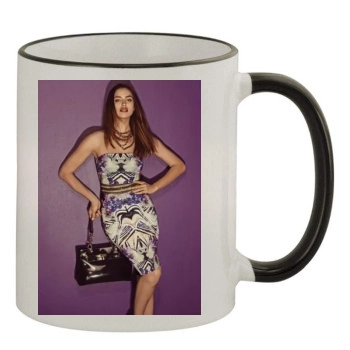 Irina Shayk 11oz Colored Rim & Handle Mug