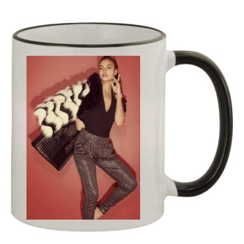 Irina Shayk 11oz Colored Rim & Handle Mug