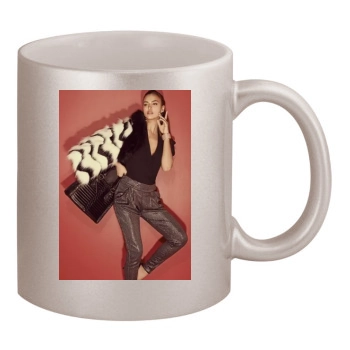 Irina Shayk 11oz Metallic Silver Mug