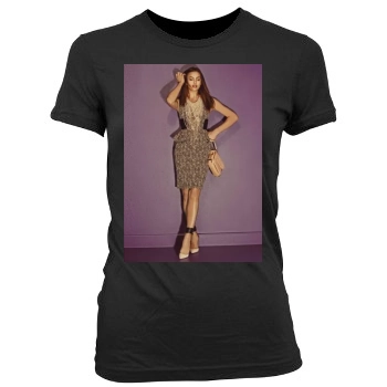 Irina Shayk Women's Junior Cut Crewneck T-Shirt