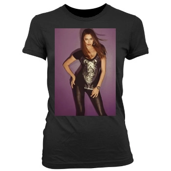 Irina Shayk Women's Junior Cut Crewneck T-Shirt