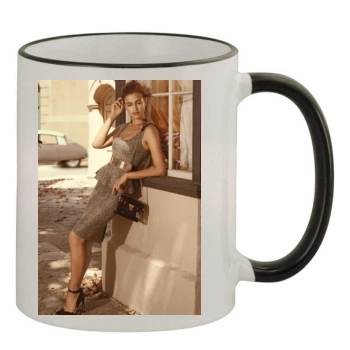 Irina Shayk 11oz Colored Rim & Handle Mug