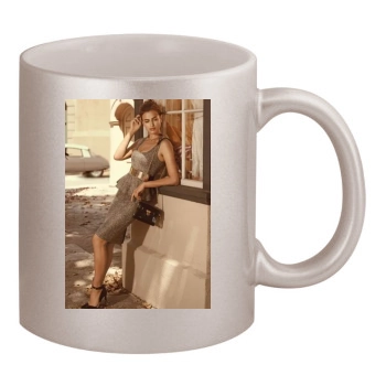 Irina Shayk 11oz Metallic Silver Mug