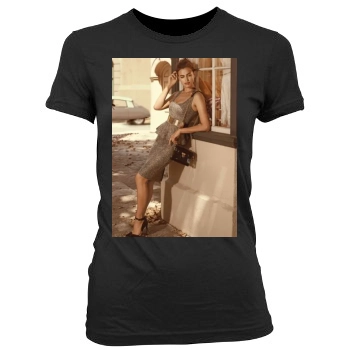 Irina Shayk Women's Junior Cut Crewneck T-Shirt